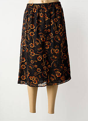 Jupe mi-longue taille normale noir DEELUXE femme