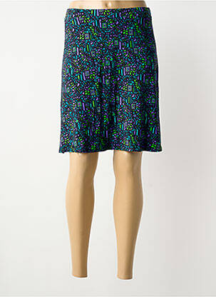 Jupe mi-longue coupe droite noir PRINCESSE NOMADE femme