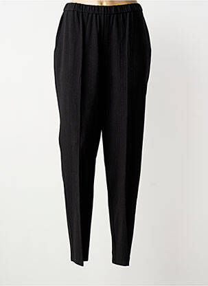 Pantalon droit stretch taille normale noir GEVANA femme