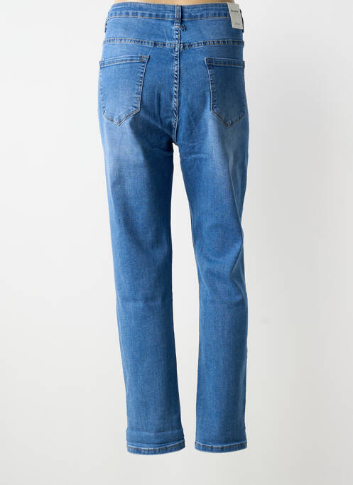Jeans coupe droite stretch taille normale bleu NINA CARTER femme