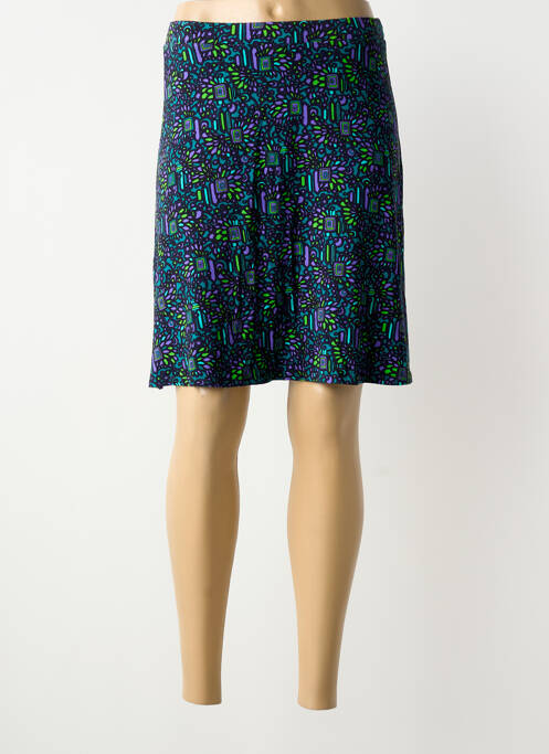 Jupe mi-longue coupe droite noir PRINCESSE NOMADE femme