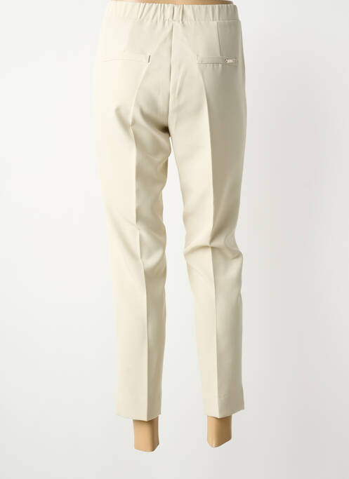Pantalon 7/8 stretch taille normale beige TELMAIL femme