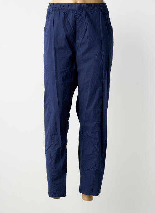Pantalon 7/8 stretch taille normale bleu S.QUISE femme