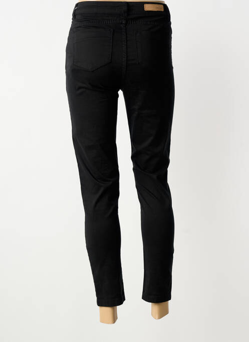 Pantalon 7/8 stretch taille normale noir DEELUXE femme