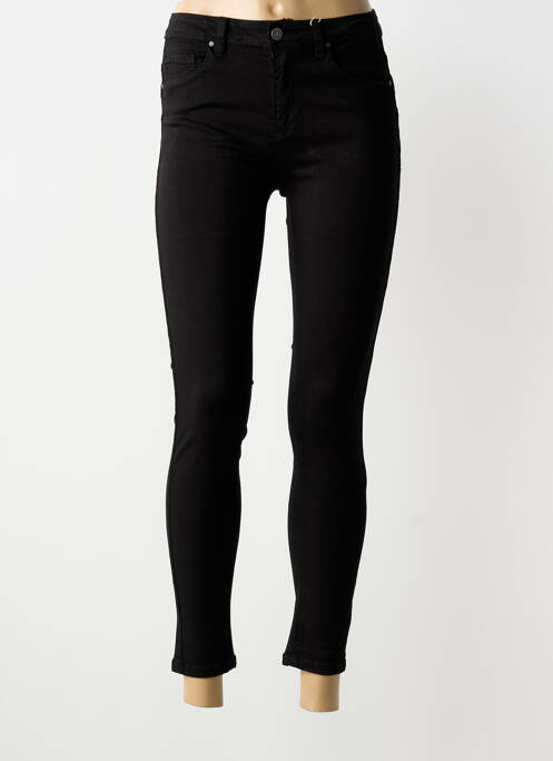 Pantalon 7/8 stretch taille normale noir NINA CARTER femme