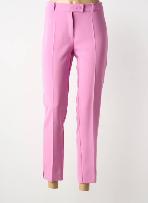 Pantalon 7/8 stretch taille normale rose HIPPOCAMPE femme