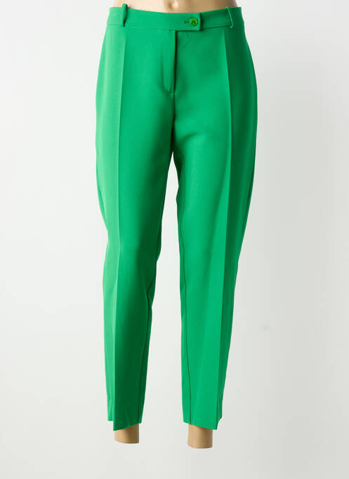 Pantalon 7/8 stretch taille normale vert HIPPOCAMPE femme