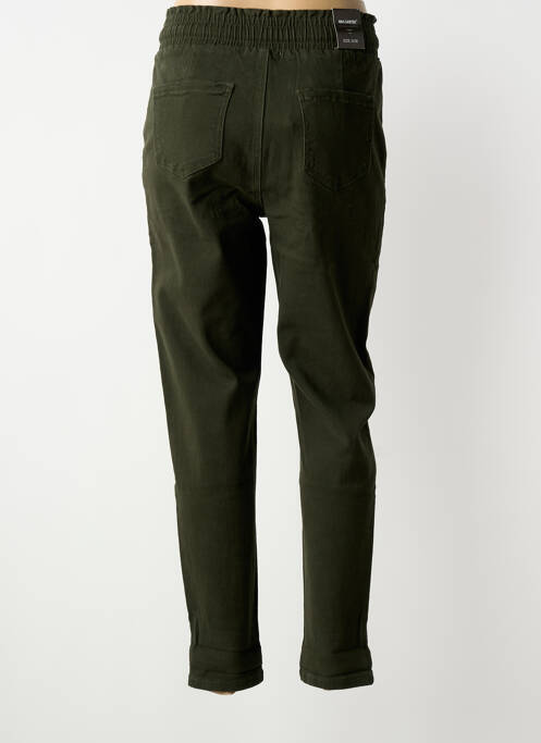 Pantalon 7/8 stretch taille normale vert NINA CARTER femme