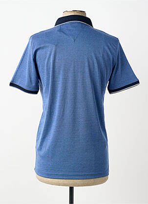 Polo stretch manches courtes bleu CAP 10 TEN homme