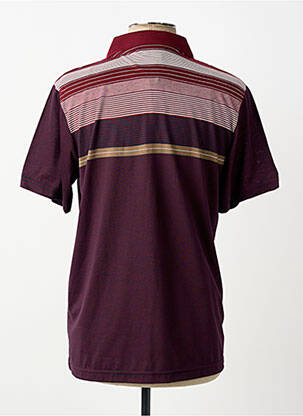 Polo tissage jersey manches courtes rouge CAP 10 TEN homme