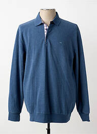 Sweat-shirt stretch manches longues bleu STIL PARK homme