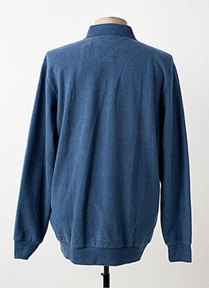Sweat-shirt stretch manches longues bleu STIL PARK homme