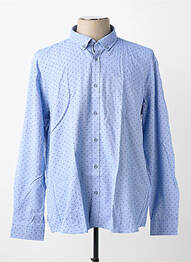 Chemise manches longues poches bleu CAPTEN homme