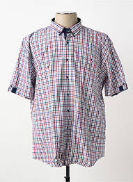 Chemise manches courtes poches bleu CAP 10 TEN homme