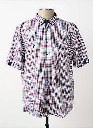 Chemise manches courtes poches bleu CAP 10 TEN homme