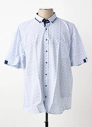 Chemise manches courtes poches bleu CAP 10 TEN homme