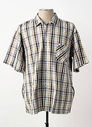 Chemise manches courtes poches gris KIDUR homme