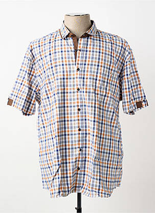 Chemise manches courtes poches orange CAP 10 TEN homme