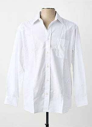 Chemise manches longues coupe droite blanc BELLONI homme