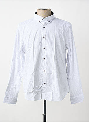 Chemise manches longues imprimé fantaisie blanc STIL PARK homme