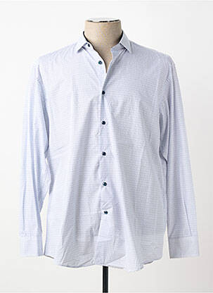 Chemise manches longues imprimé fantaisie bleu BELLONI homme