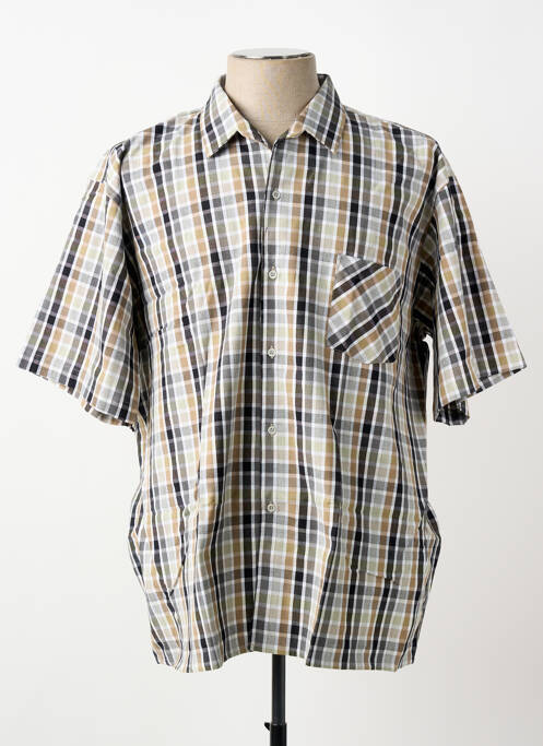 Chemise manches courtes poches gris KIDUR homme