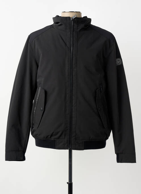 Doudoune manches longues sans capuche noir S4 JACKETS homme