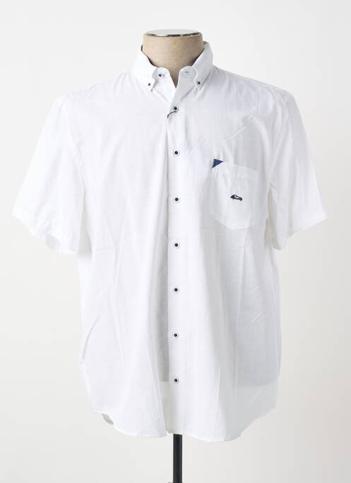 Chemise manches courtes poches blanc DARIO BELTRAN homme