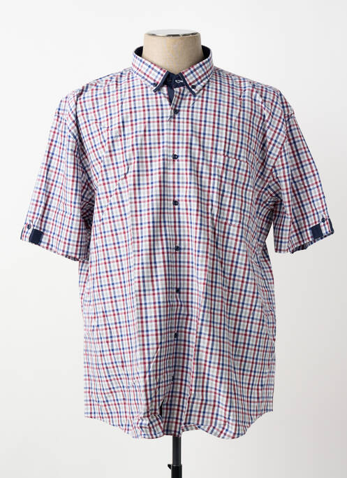 Chemise manches courtes poches bleu CAP 10 TEN homme