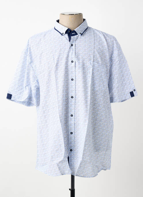 Chemise manches courtes poches bleu CAP 10 TEN homme