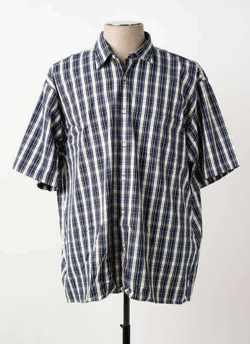 Chemise manches courtes poches bleu KIDUR homme
