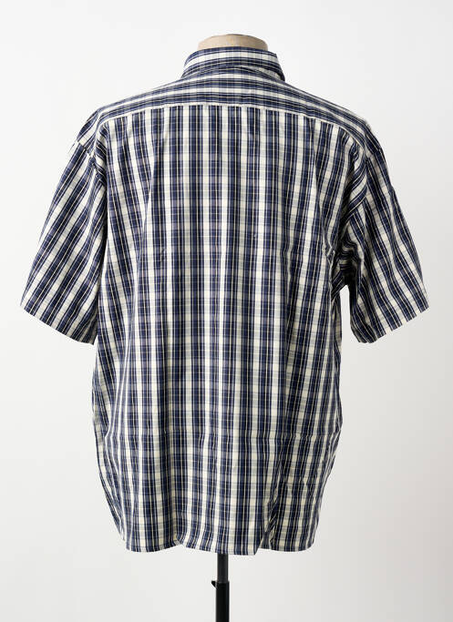 Chemise manches courtes poches bleu KIDUR homme