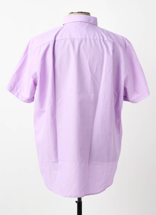 Chemise manches courtes poches violet DARIO BELTRAN homme