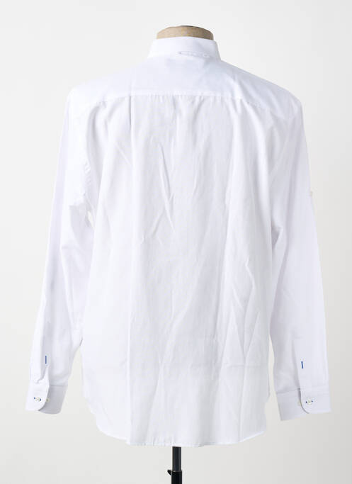 Chemise manches longues coupe droite blanc CAP 10 TEN homme
