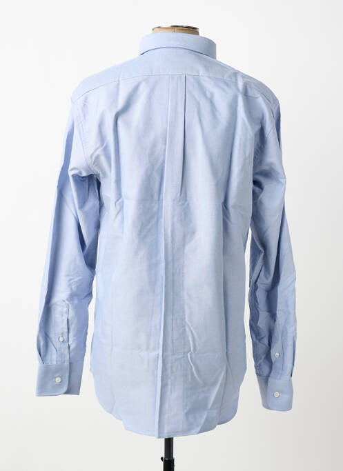 Chemise manches longues coupe cintrée bleu BELLONI homme