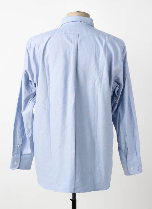 Chemise manches longues coupe droite bleu BELLONI homme