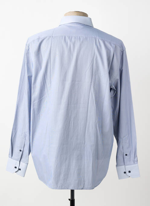 Chemise manches longues coupe droite bleu CAP 10 TEN homme