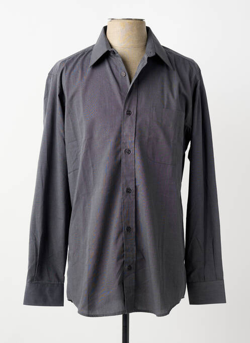 Chemise manches longues coupe cintrée gris BELLONI homme
