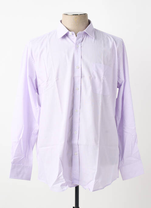 Chemise manches longues coupe cintrée violet BELLONI homme