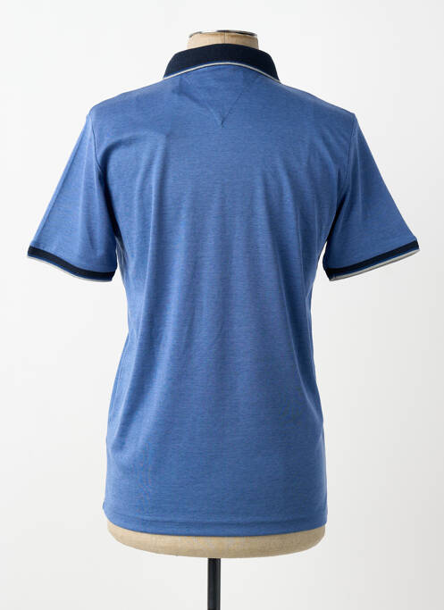 Polo stretch manches courtes bleu CAP 10 TEN homme