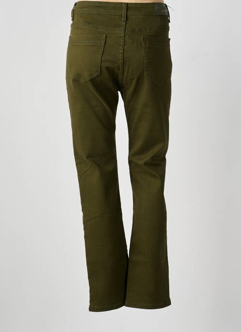 Jeans coupe droite stretch taille normale vert B.S JEANS femme