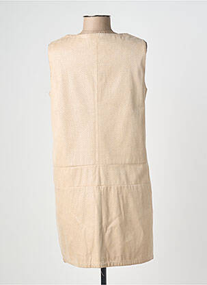 Robe courte sans manche sans manche beige ZEPELINE femme