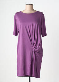 Robe courte manches courtes manches courtes violet SESSUN femme