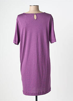 Robe courte manches courtes manches courtes violet SESSUN femme