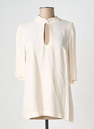 Blouse fermeture boutonnée au dos manches 3/4 rose TINSELS femme