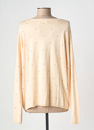 Pull col v manches longues beige INDI & COLD femme