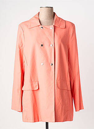 Imperméable finition intérieure doublure satiné sans capuche orange INDI & COLD femme