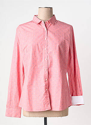 Chemisier coupe droite manches longues rose QUIET femme