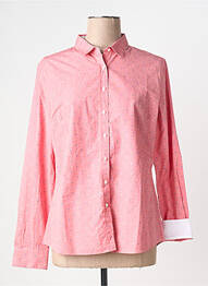 Chemisier coupe droite manches longues rose QUIET femme