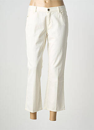 Pantalon 7/8 tissage popeline taille normale beige TRUSSARDI JEANS femme
